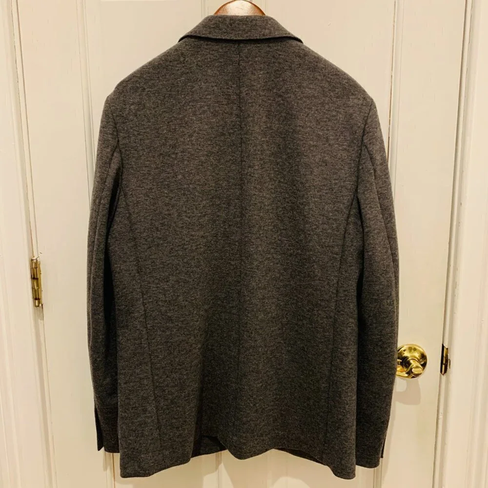 J. Crew Slim-fit knit suit jacket in wool-cotton blend Size Large